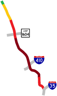 I-10 West traffic map