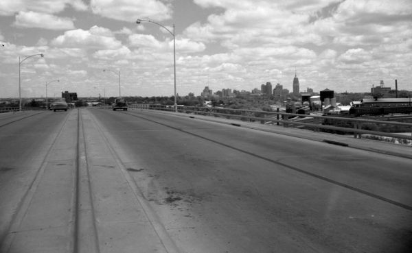I-35 over San Marcos St. looking north ca. 1955