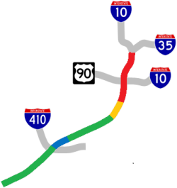 I-35 South traffic map