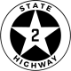 First generation State Highway sign