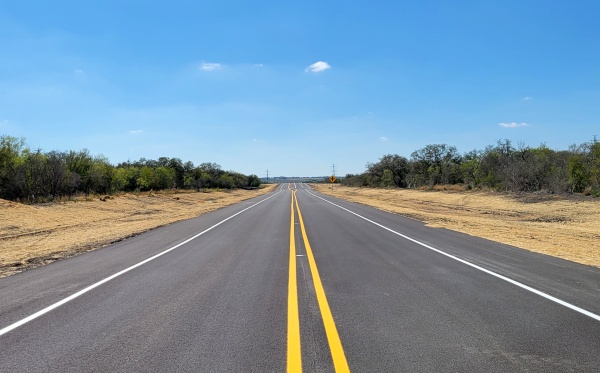 Photo of new section of SH 211