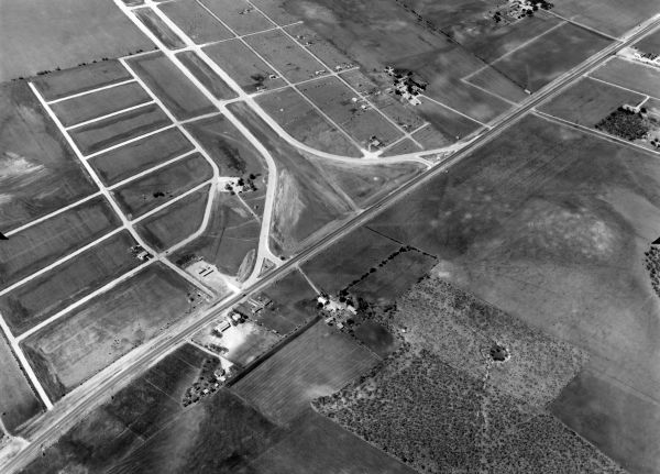 US 90 at Loop 410 looking northeast in 1956