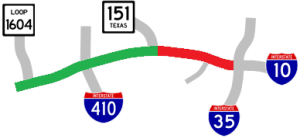 US 90W traffic map