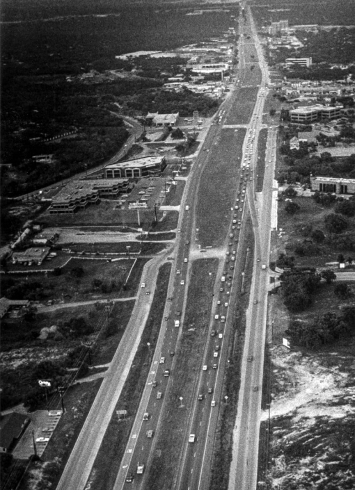 US 281 looking north near Bitters Rd. in 1986