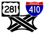 US 281/Loop 410 interchange