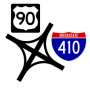 I-410/US 90 interchange