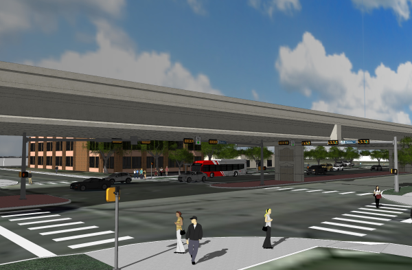 Boulevard/flyover rendering