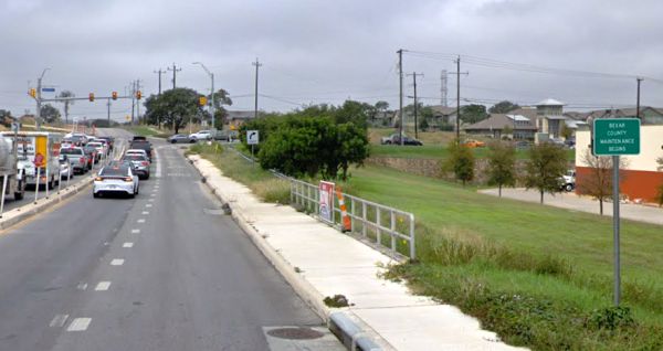 Bexar County Maintenance sign