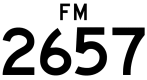 FM 2657 guide sign