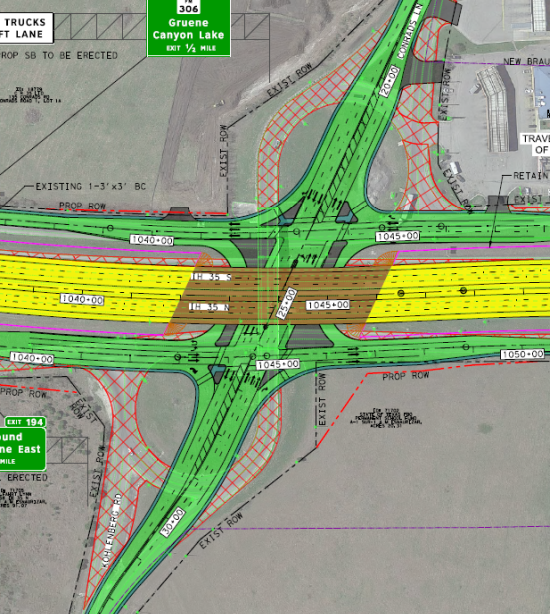 Conrads Lane/Kohlenberg Rd. intersection schematic