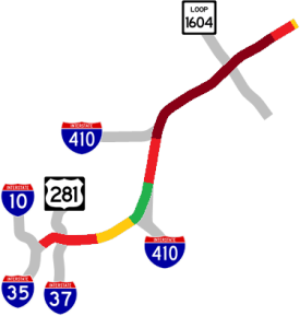 I-35 traffic map