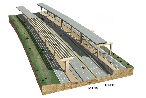 I-35 NEX cutaway view