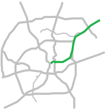 I-35 North highlight map
