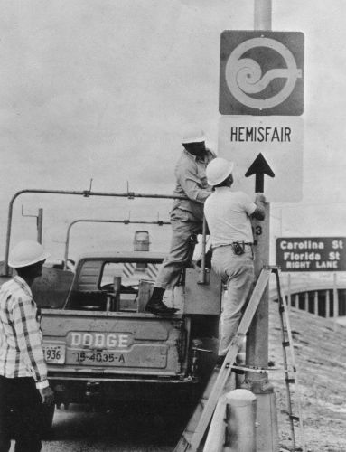 I-37 north of I-10 looking north in 1968