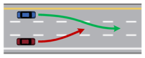 Lane change right-of-way