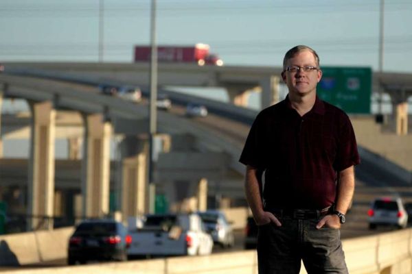 Me in front of I-10/Loop 410 interchange