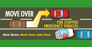 Move over for emergency vehicles