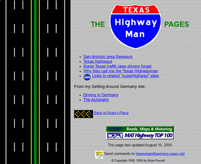 Texas Highway Man Pages in 2000
